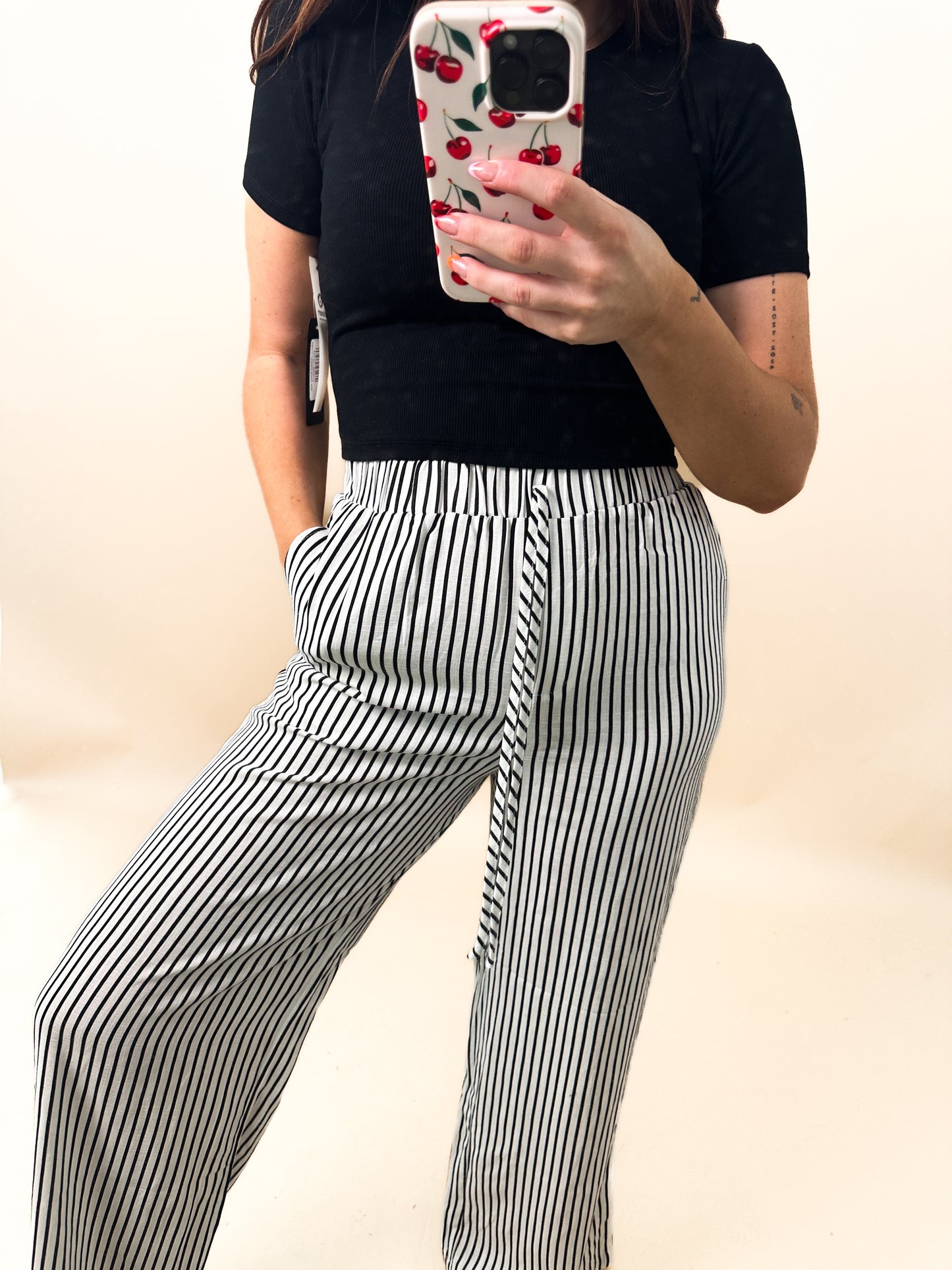 Stripe It Elastic Pants