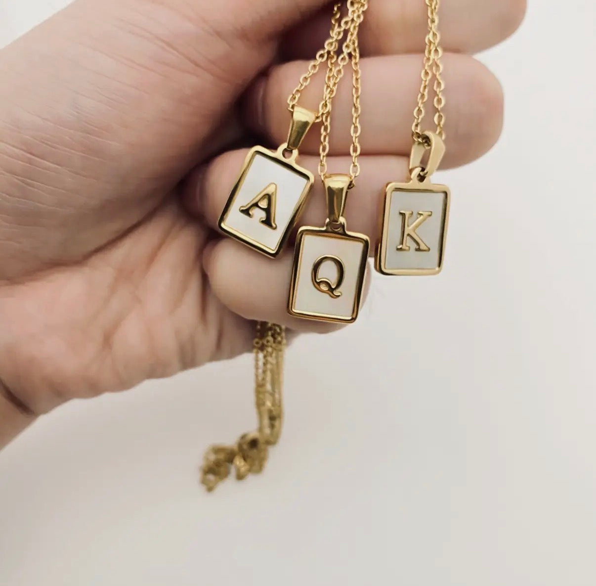 Initial necklace