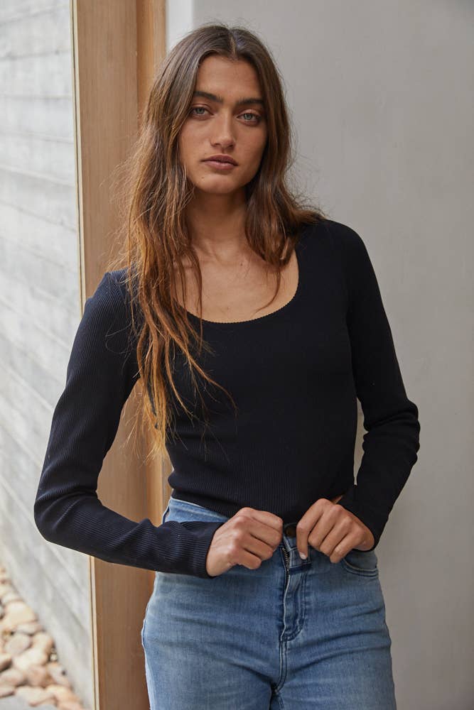 Solange Ribbed Top