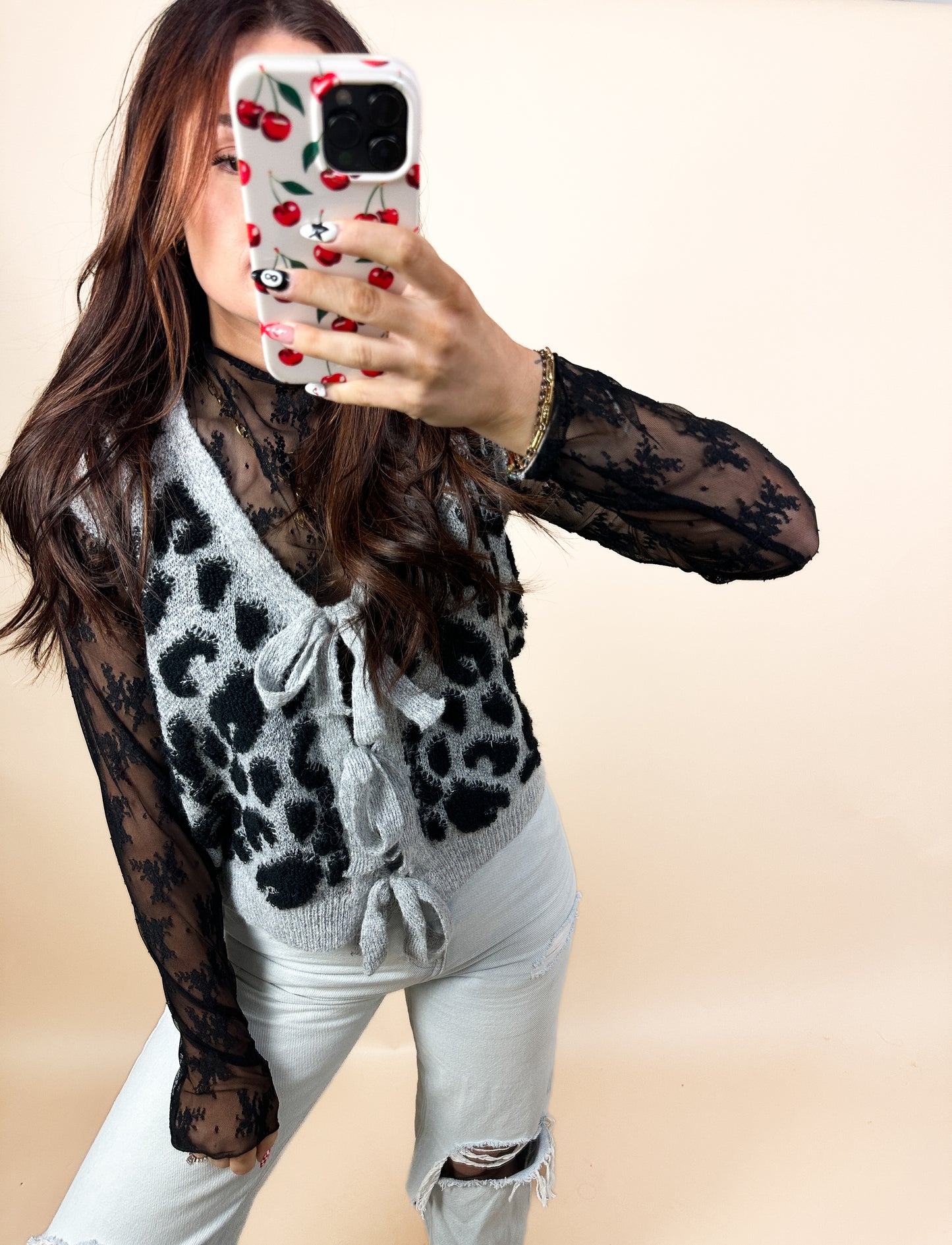 Forever Cheetah Sweater Vest