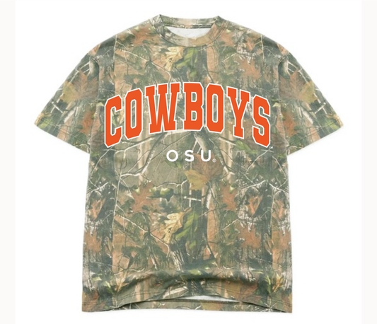 Oklahoma State OSU Cowboys Filled Gault Camo Tee