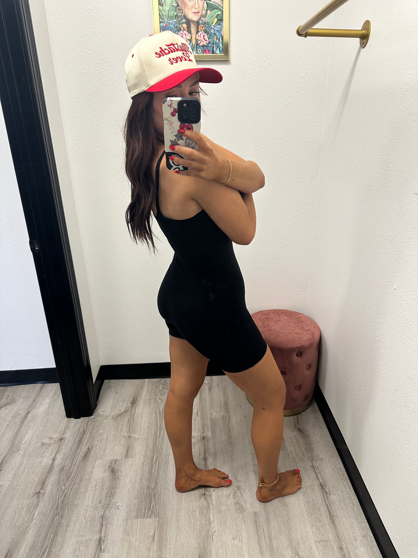 Cotton Lycra Strap Romper