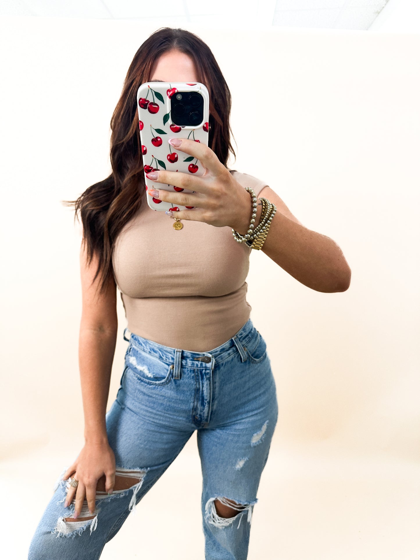 Ribbed Basic B Bodysuit