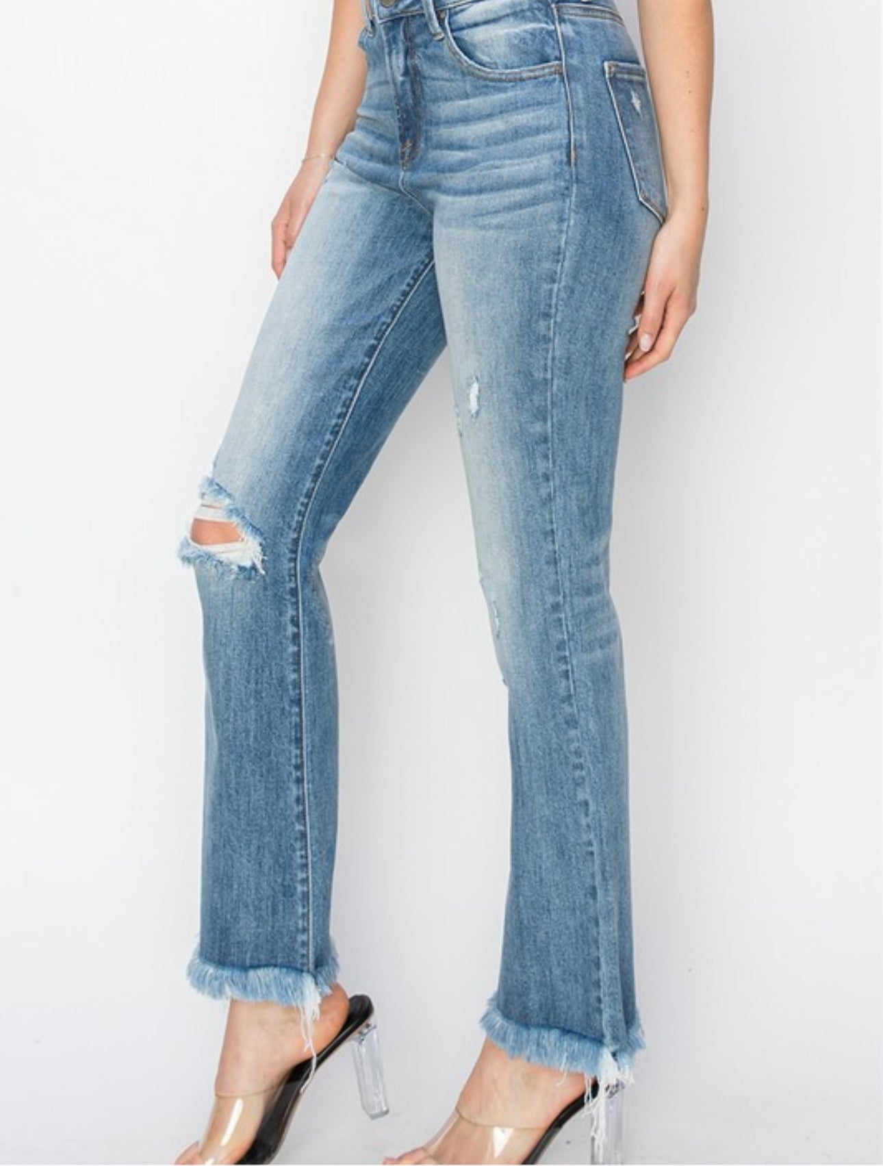 Risen High Rise Bootcut Jeans