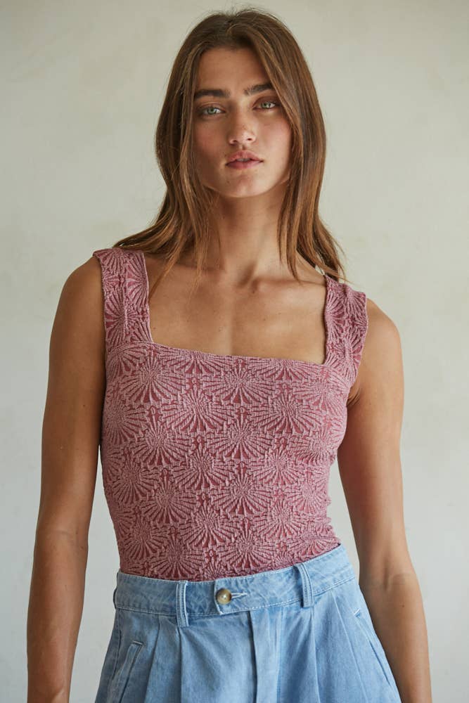 Knit Nylon Spandex Seamless Tank