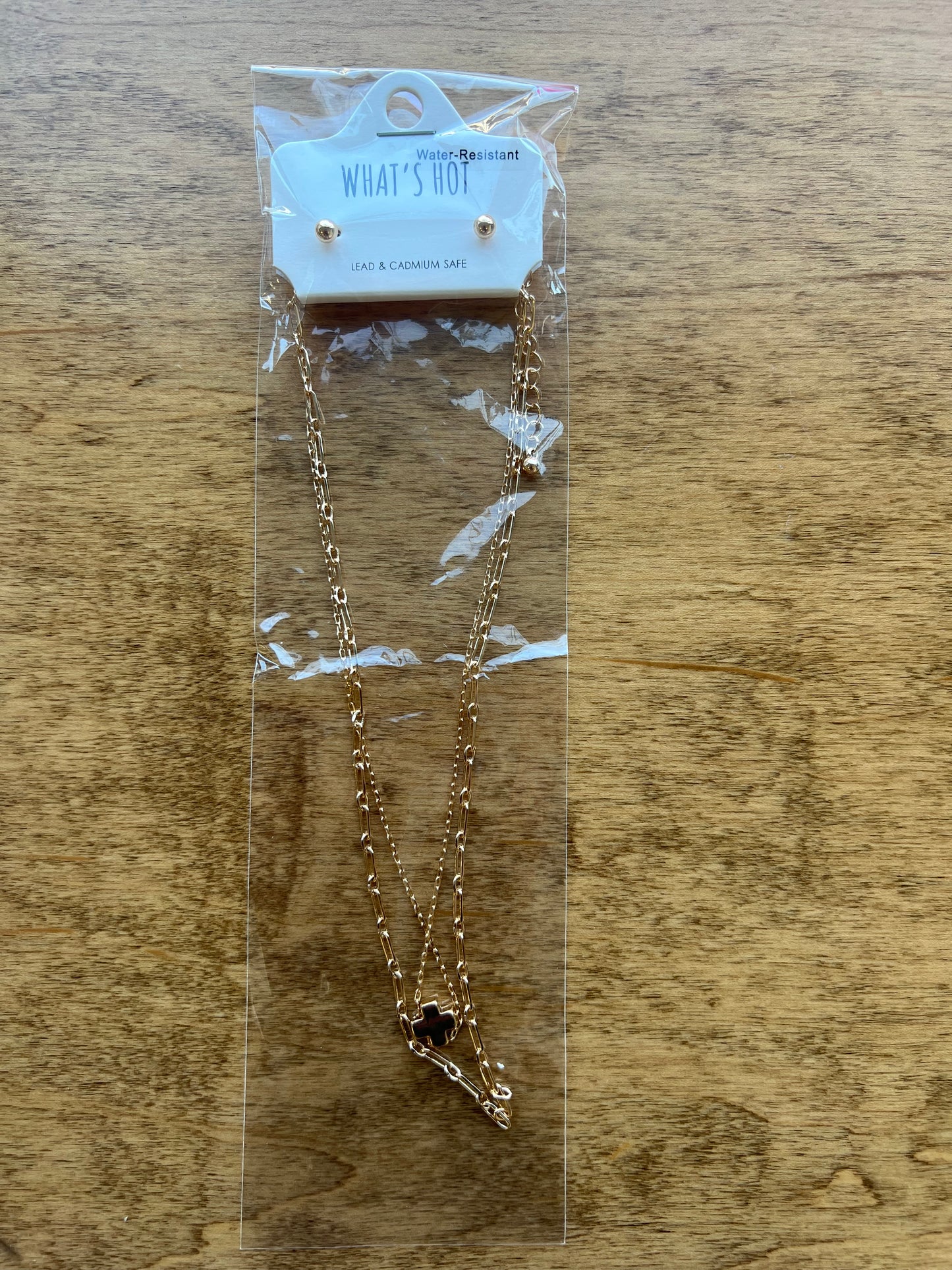 Cross Necklace Layered