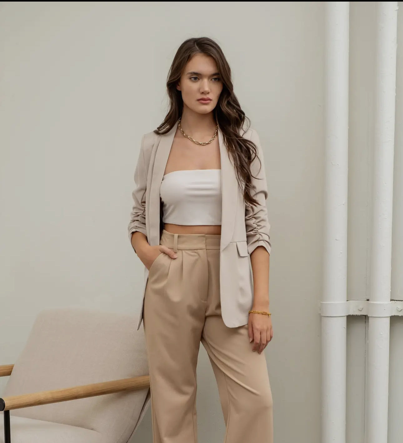 Cream Blazer