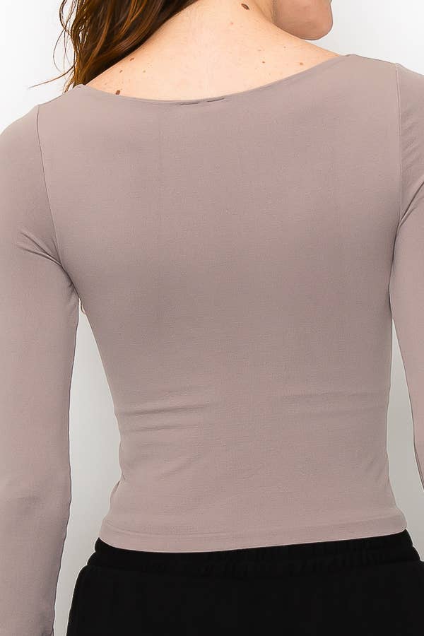 SQUARE NECK LONGSLEEVES TOP