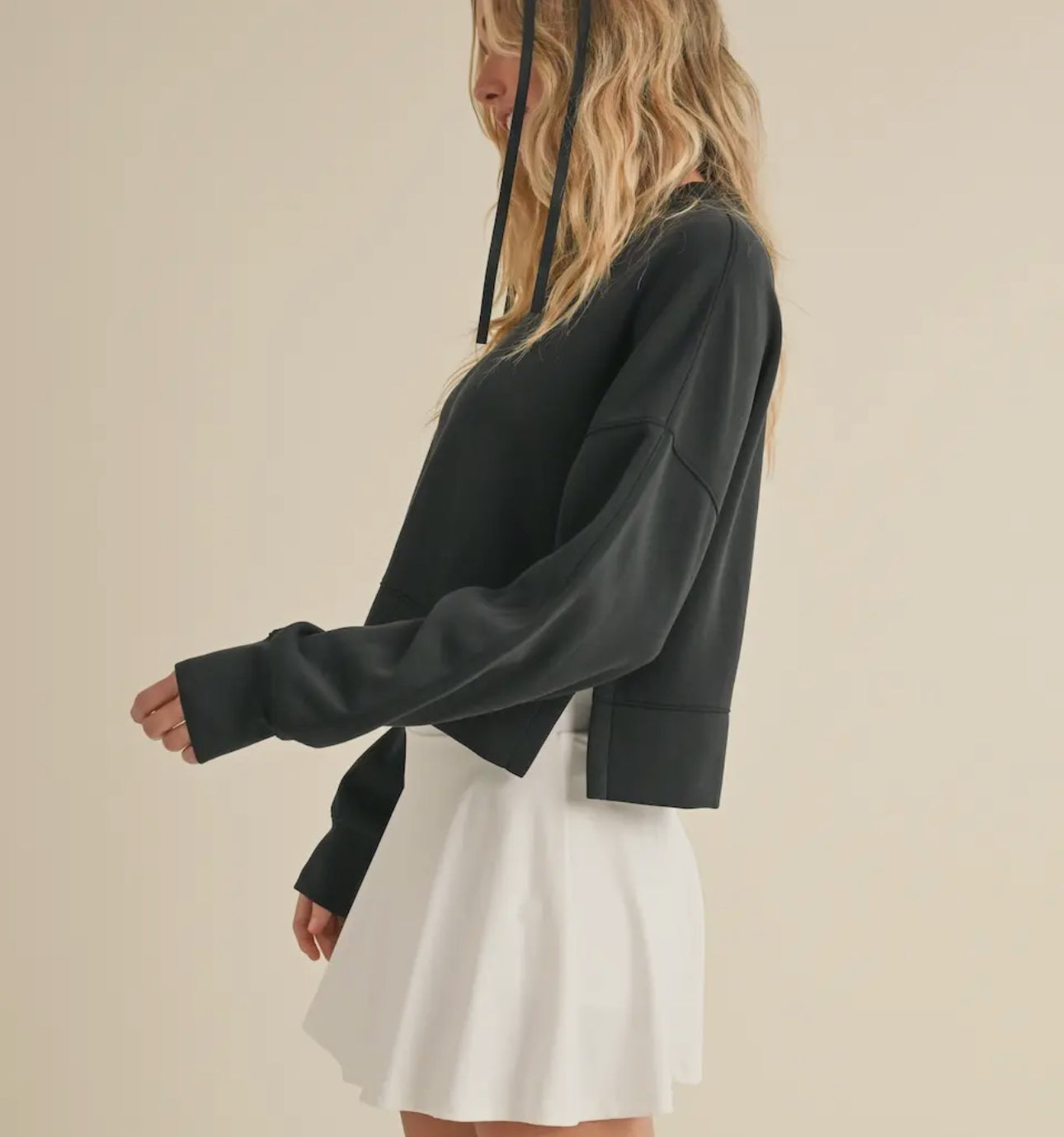 Scuba Oversized Crop Sweater