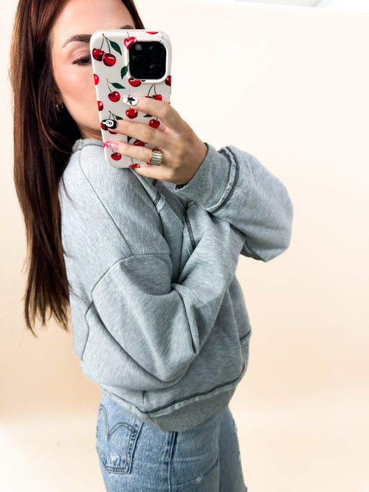 Contrast Stitch Pullover