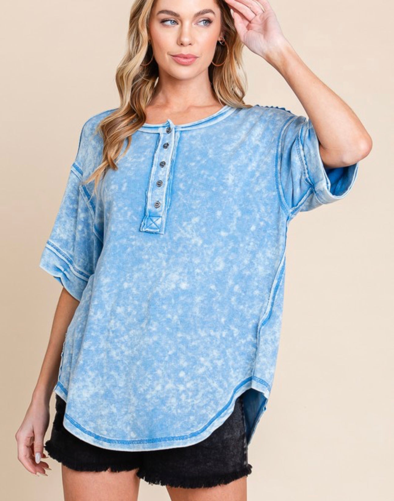 Washed Blue Top