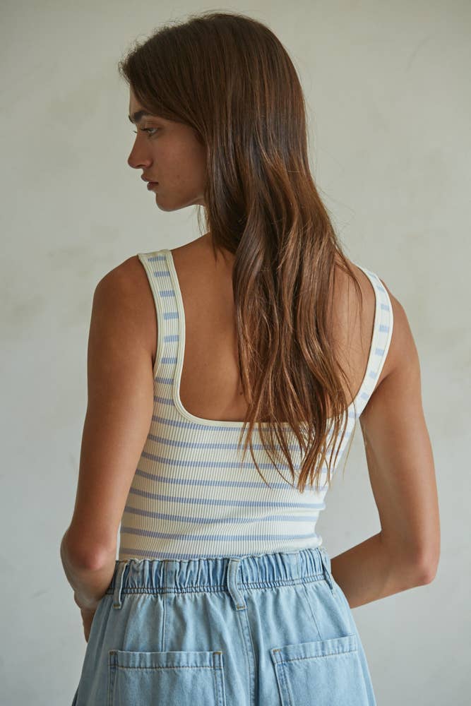 Knit Nylon Spandex Seamless Ribbed Bodysuit