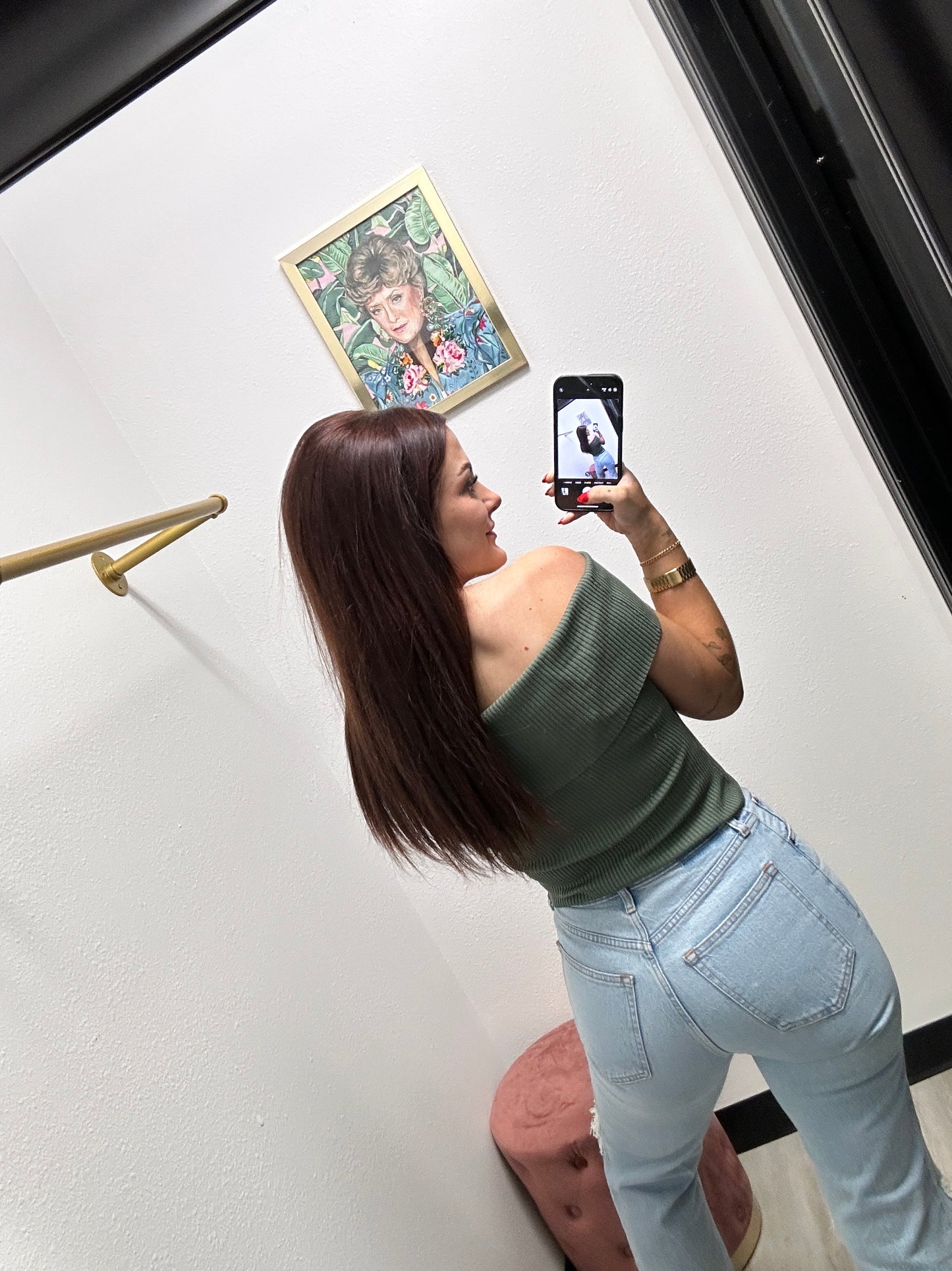 Ribbed Off The Shoulder Basic