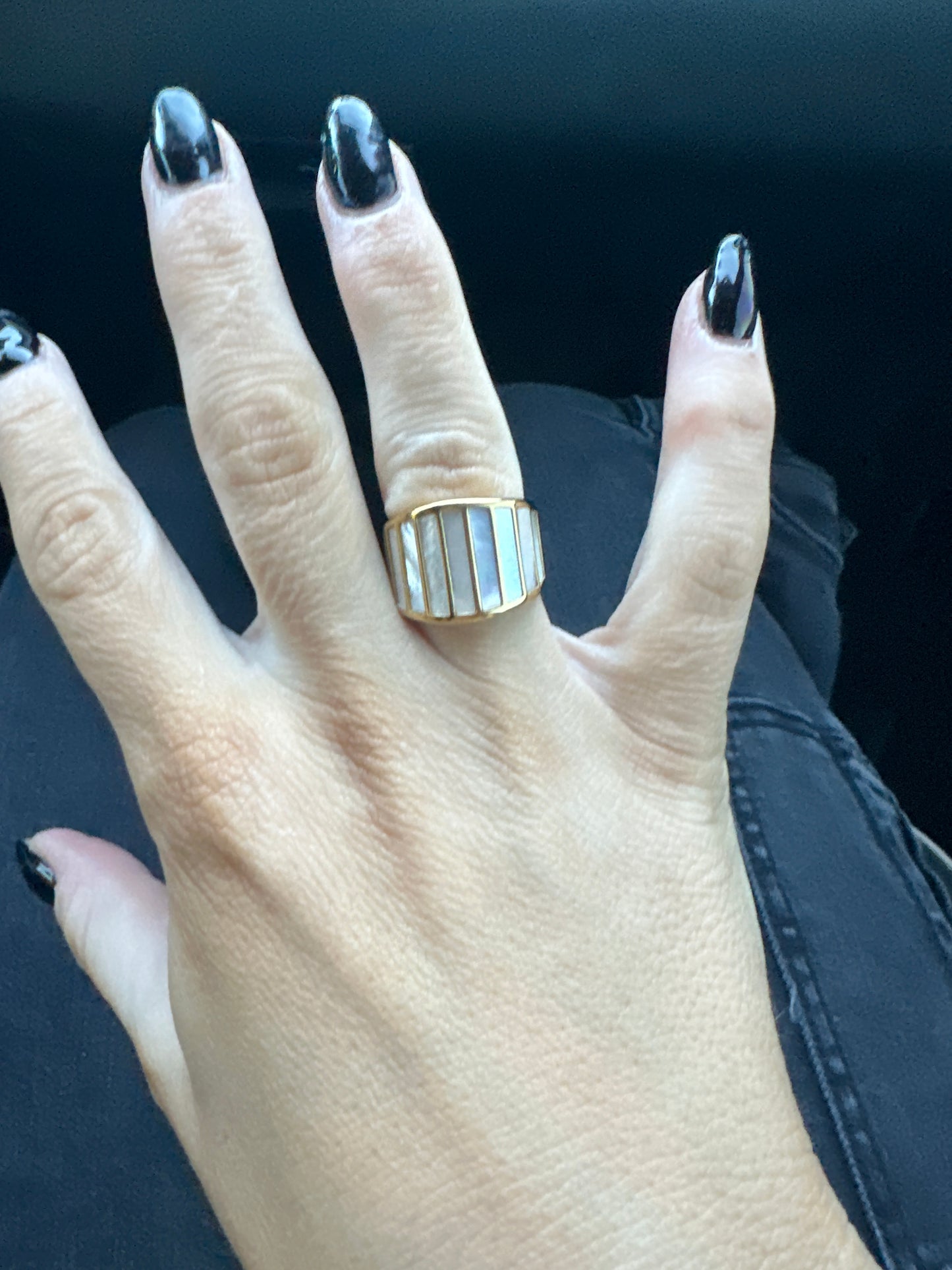 White Daily Ring