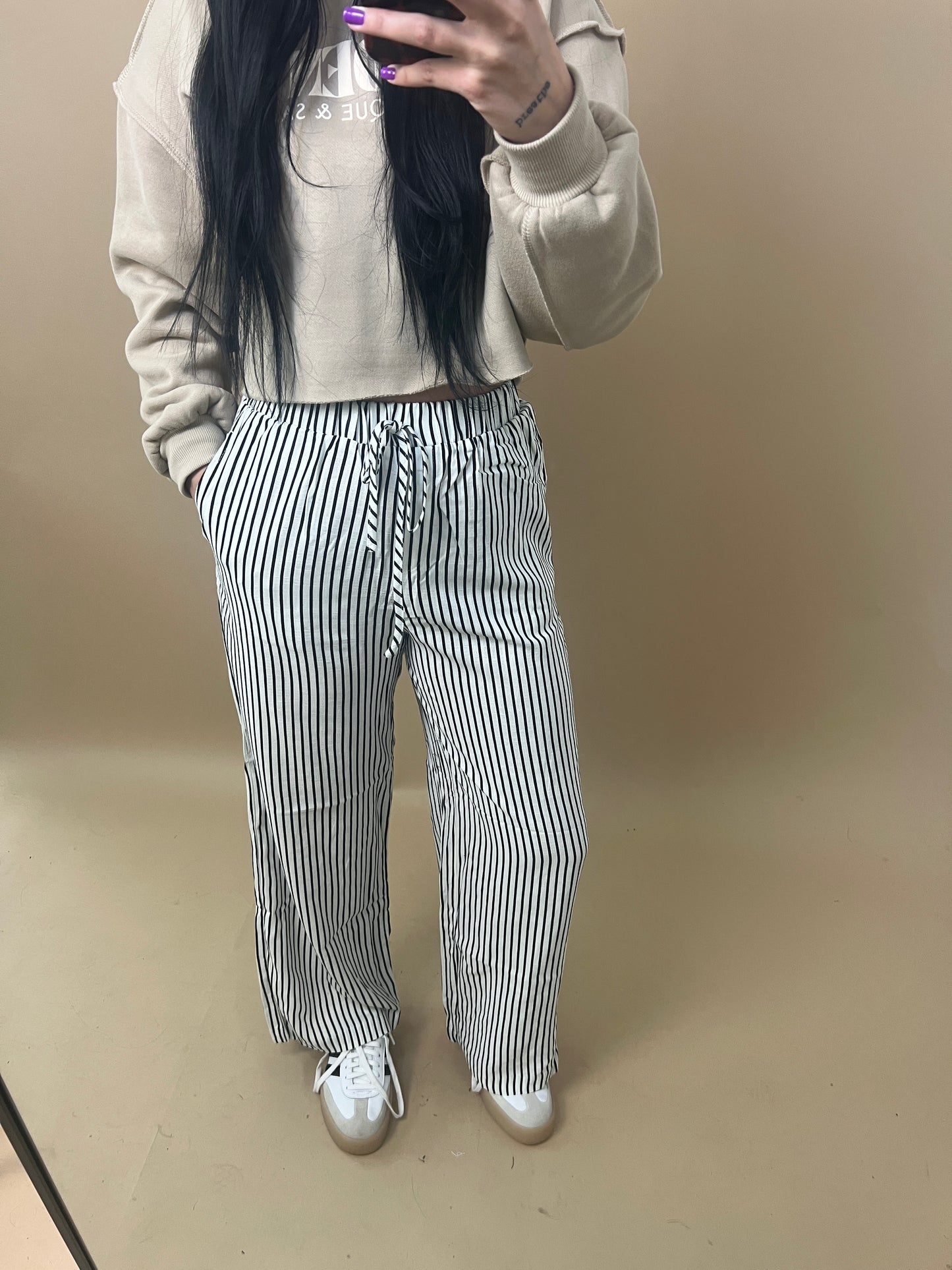 Stripe It Elastic Pants