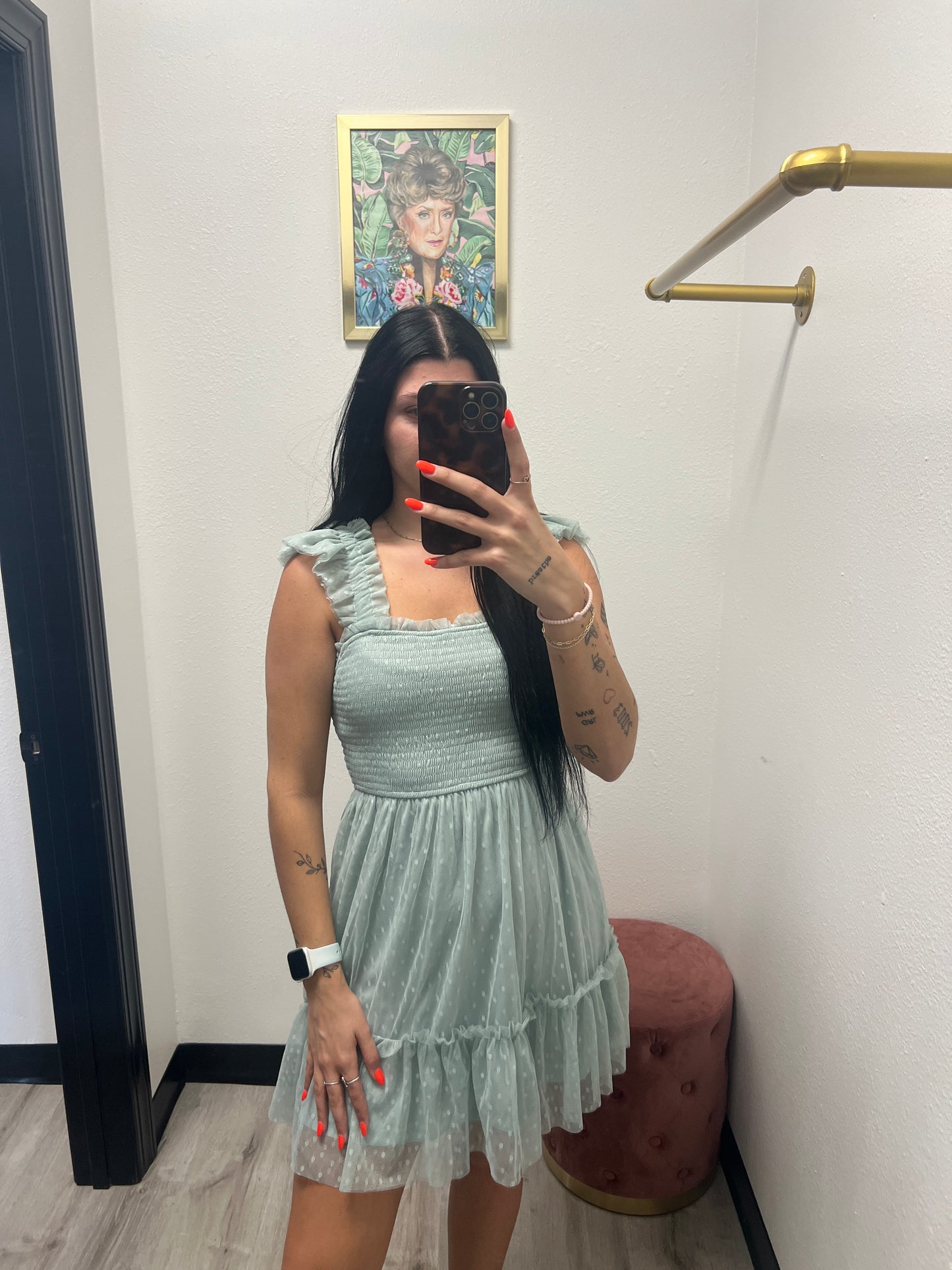Fancy Chiffon Smocked Dress
