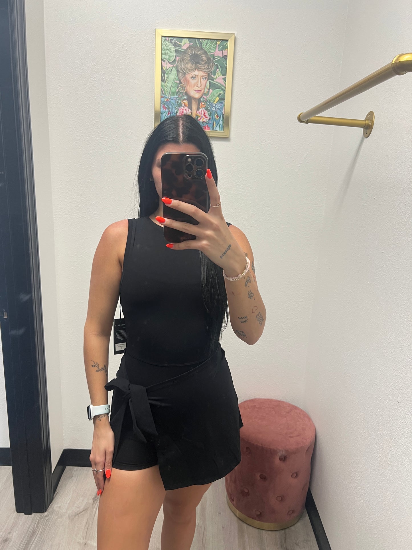 Front Wrap Tie Front Dress