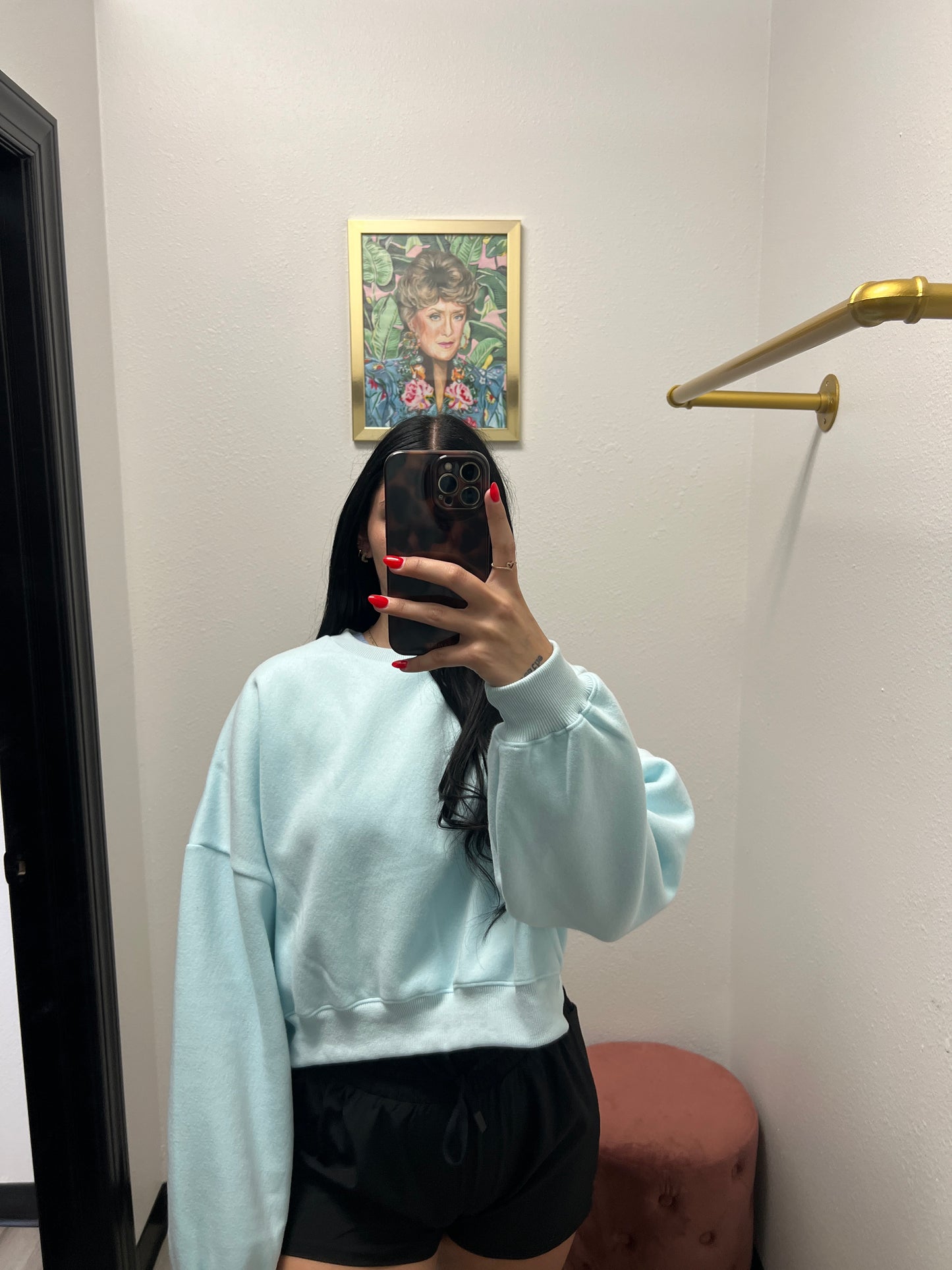 Cozy fleece oversized sweatshirt