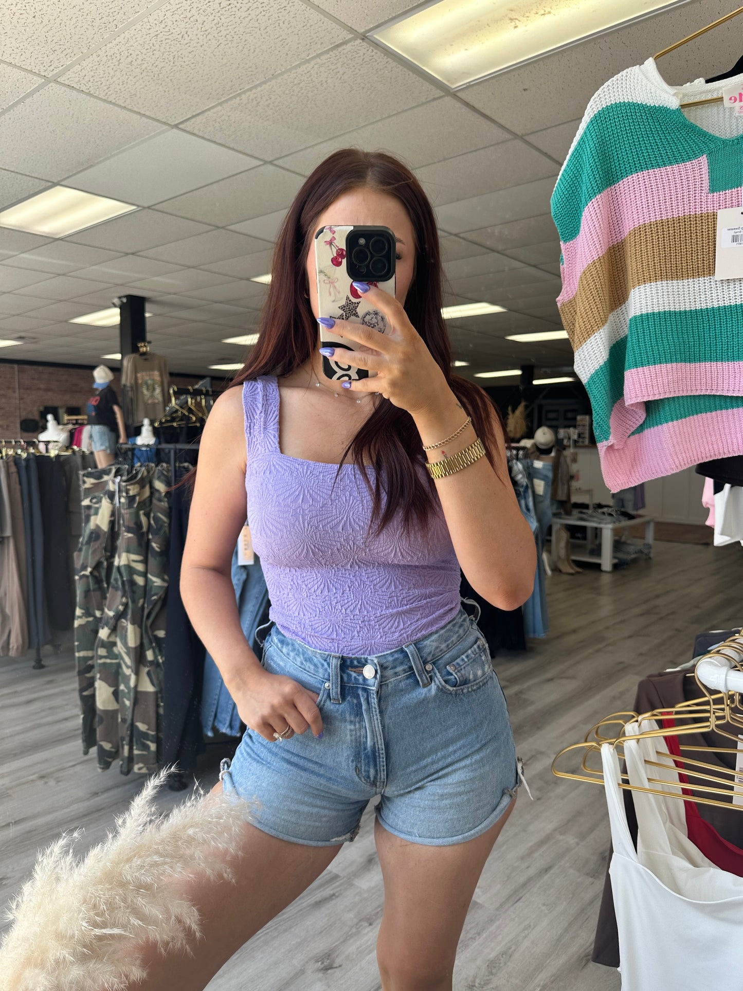 Knit Nylon Spandex Seamless Tank