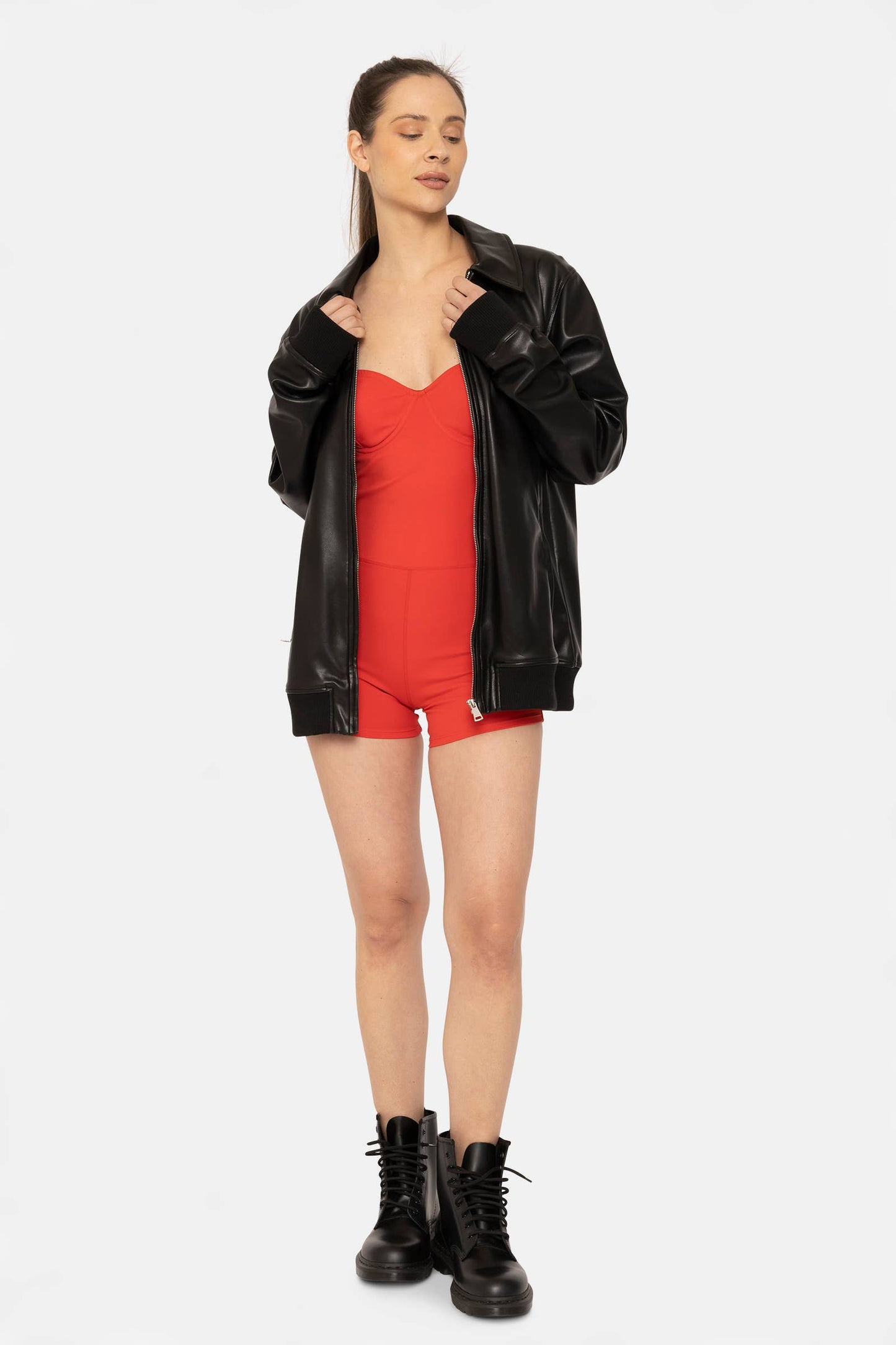 Vegan Leather Biker Jacket