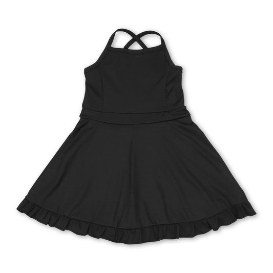 Multi colors kids girls summer athletic dresses