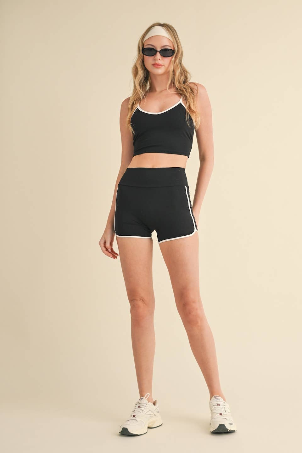 Contrast Crop Tank