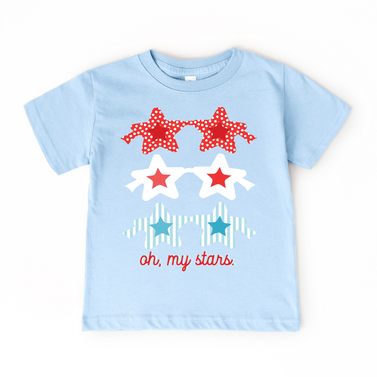 Patriotic Sunnies | Girls 4th of July Tee