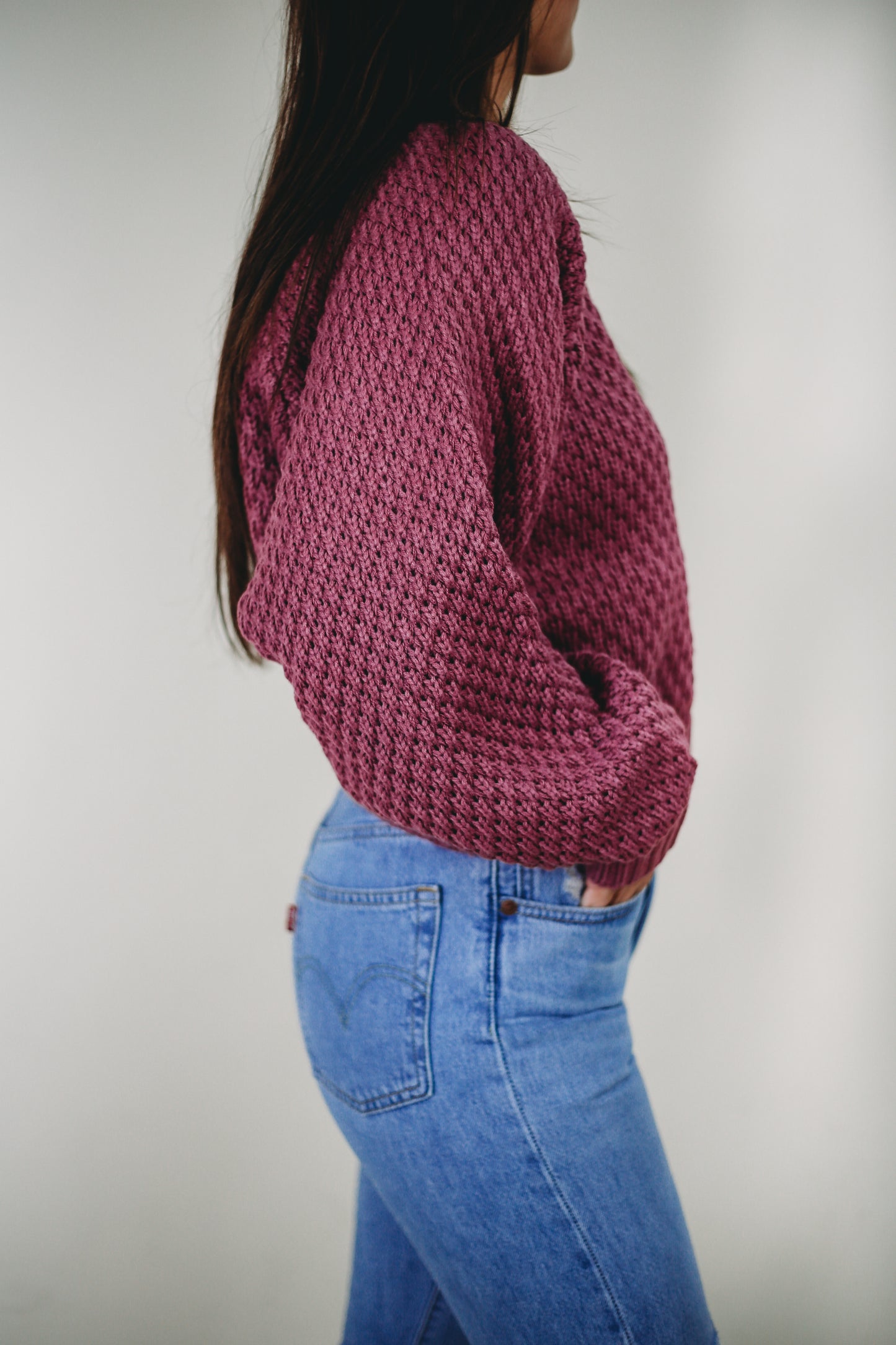 Orchid Cropped Sweater
