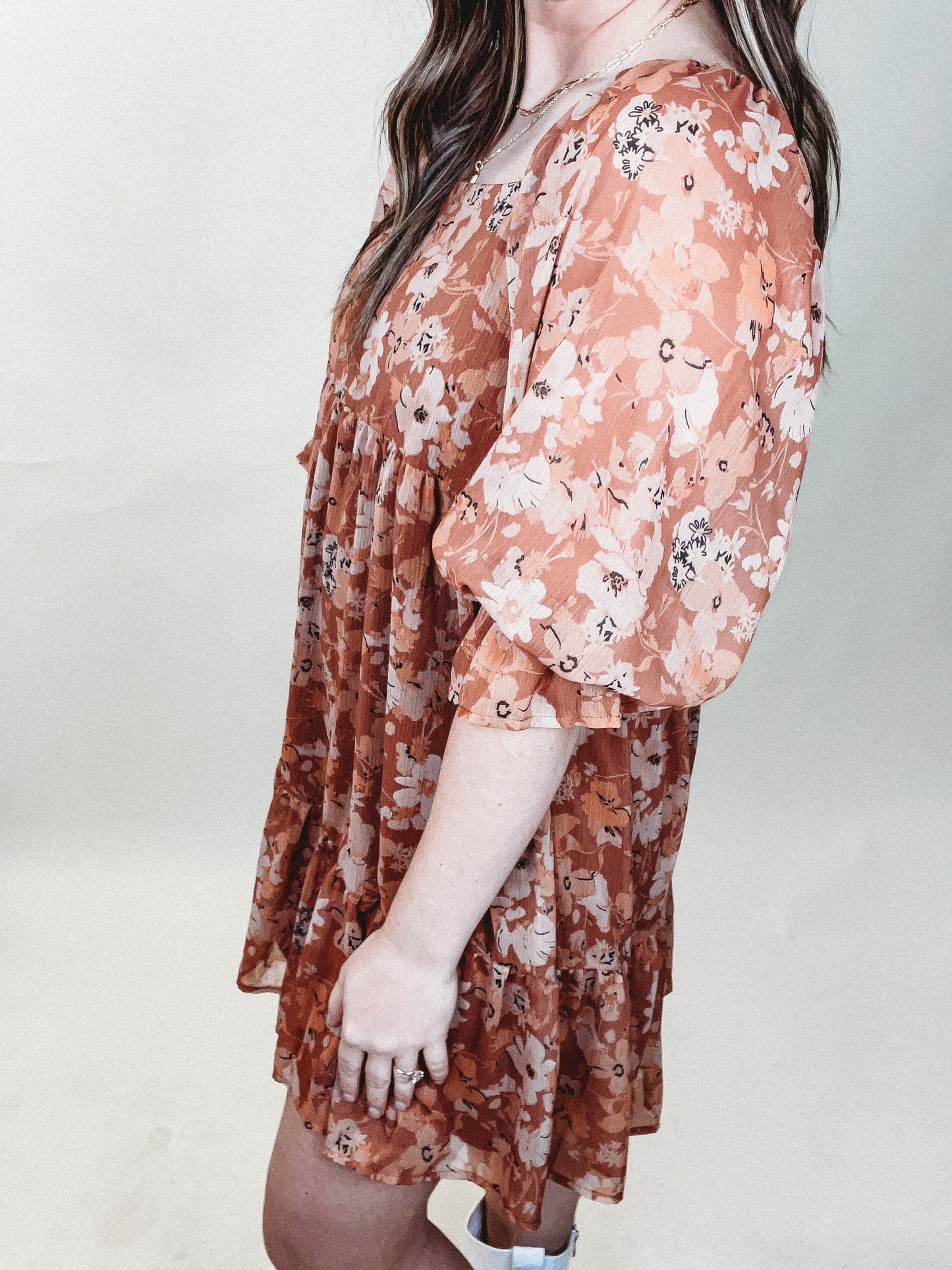 Fall Floral Dress