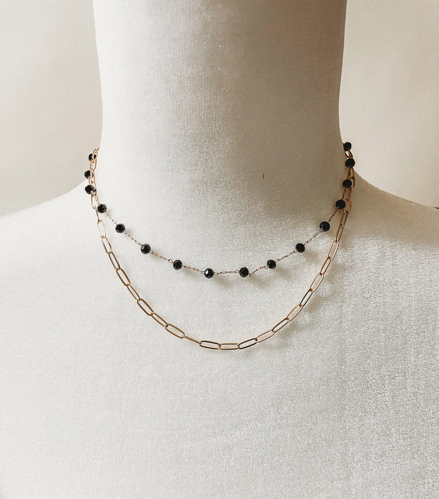 Black Crystal Necklace