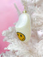 Yellow Smiley Face Slipper Christmas Ornament