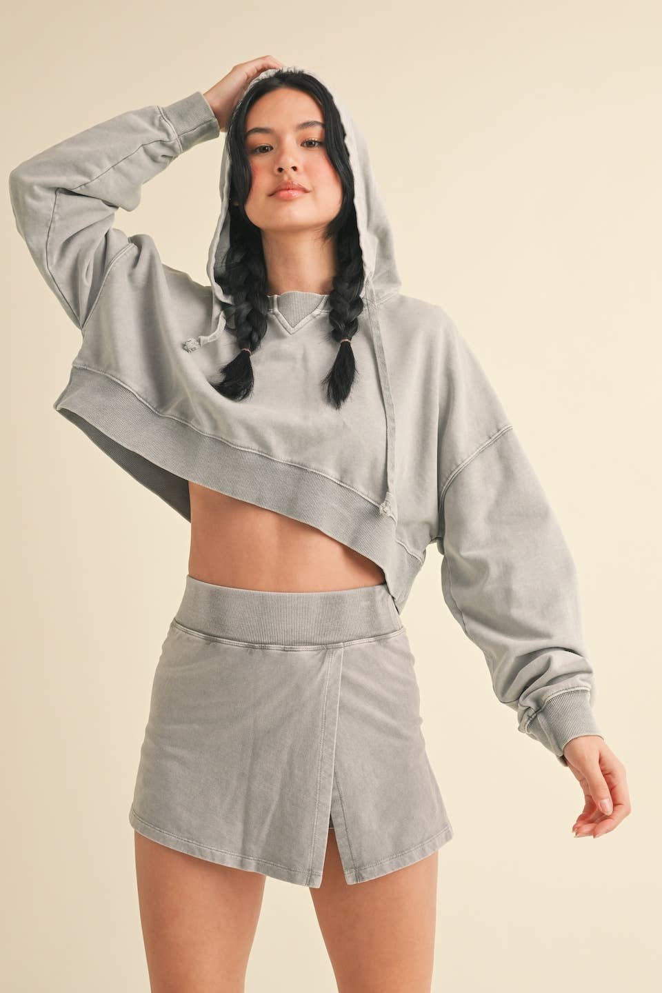 Mineral Wash Pullover Hoodie