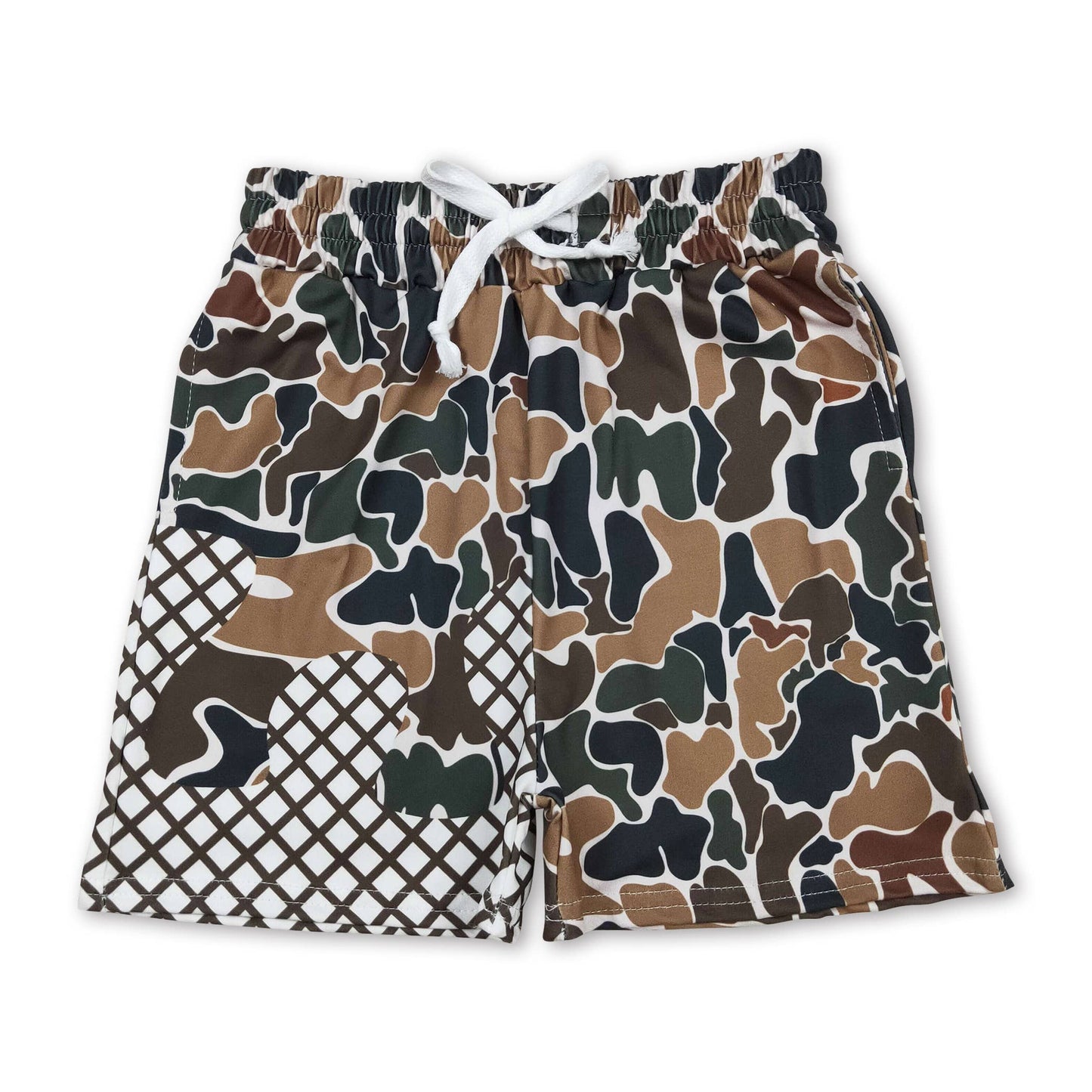 Camo ice cream sprinkle baby boy summer shorts