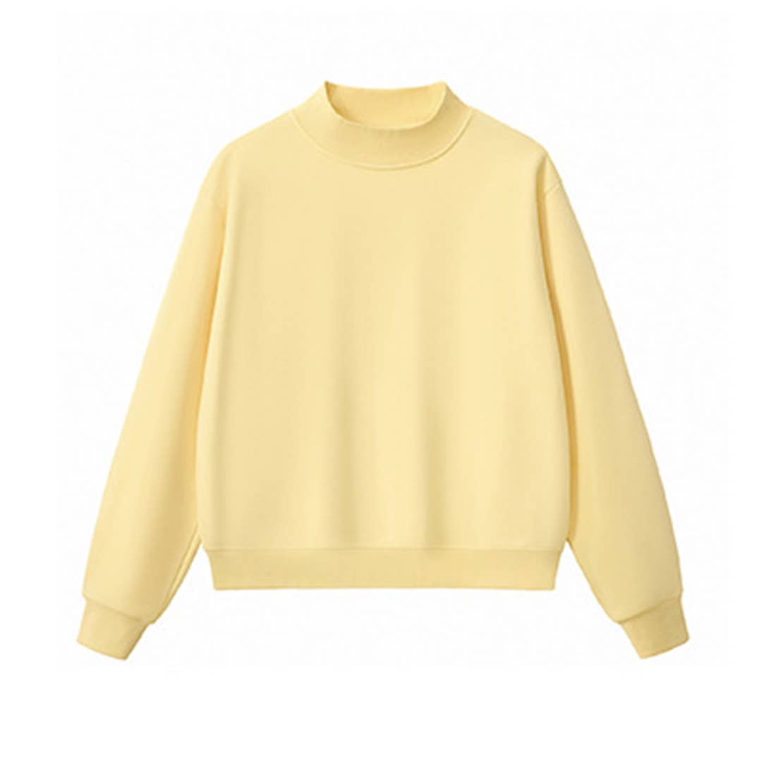 Unisex Cozy Fleece Half-High Neck Sweatshirt