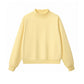 Unisex Cozy Fleece Half-High Neck Sweatshirt