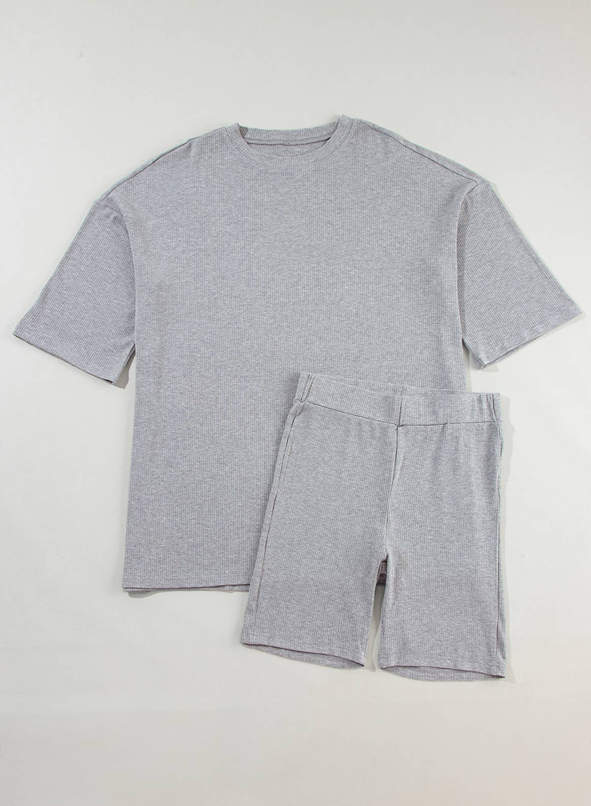 Oversized Loose Tee and Skinny Shorts Set (S-2XL)