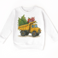 Dump Truck Construction Christmas T-Shirt - Kids Christmas Tee
