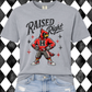 Retro Raised Right T-Shirt | Any Mascot • Any Color