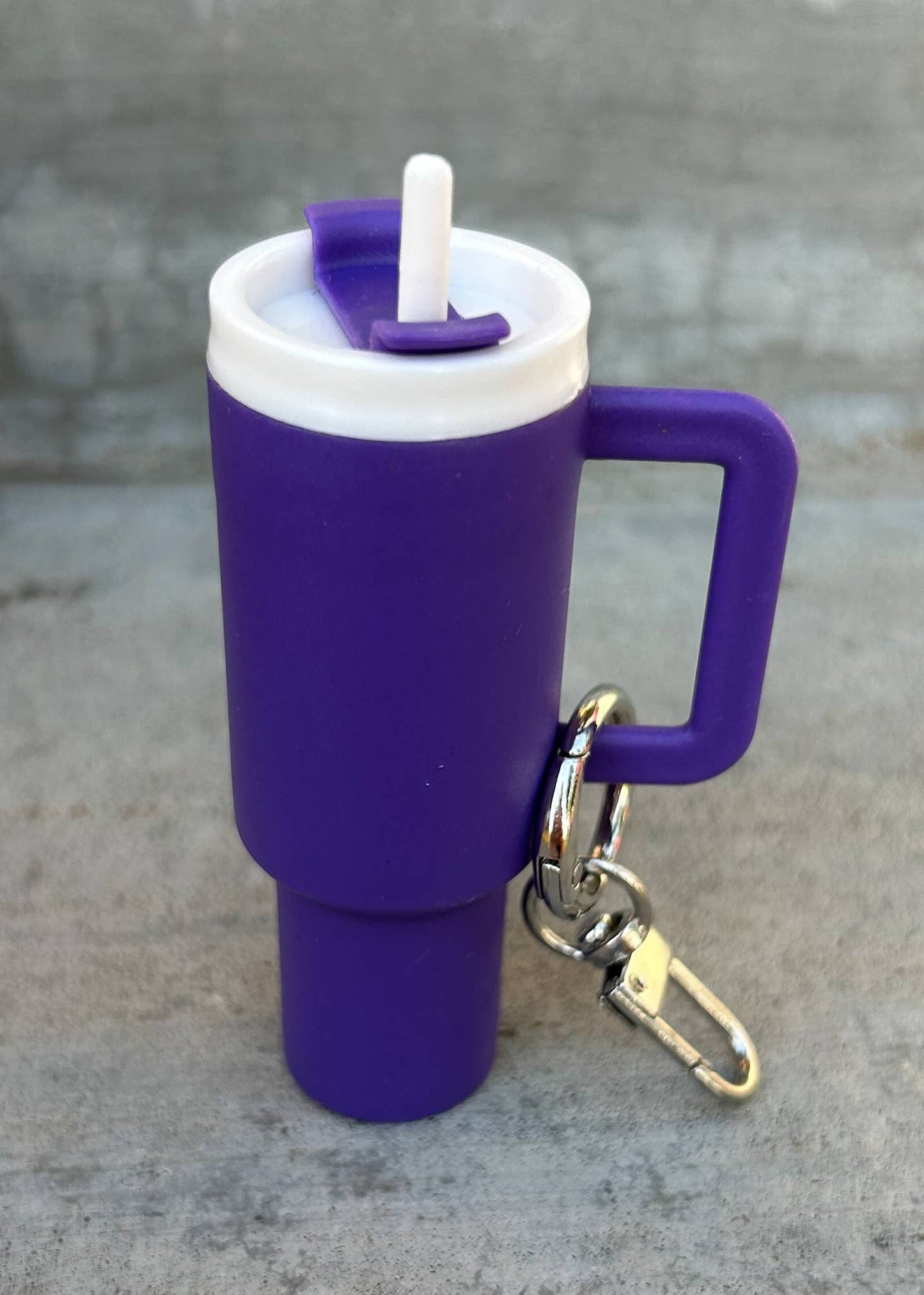 Plastic Tumbler Keychain with Removable Lid