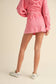 Mineral Wash Side Slit A-Line Skort