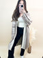 Long Sleeve Open Maxi Sweater Cardigan