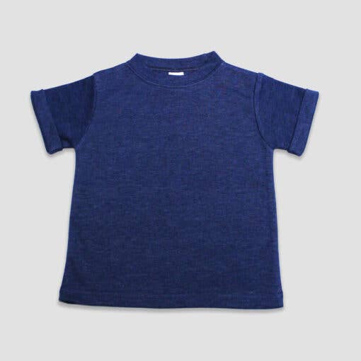 Rolled Cuffed Short Sleeve Kids T-shirt -Laughing Giraffe