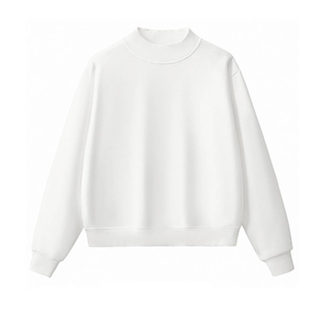 Unisex Cozy Fleece Half-High Neck Sweatshirt