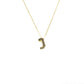 Initial Balloon Bubble Gold Necklace