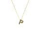 Initial Balloon Bubble Gold Necklace