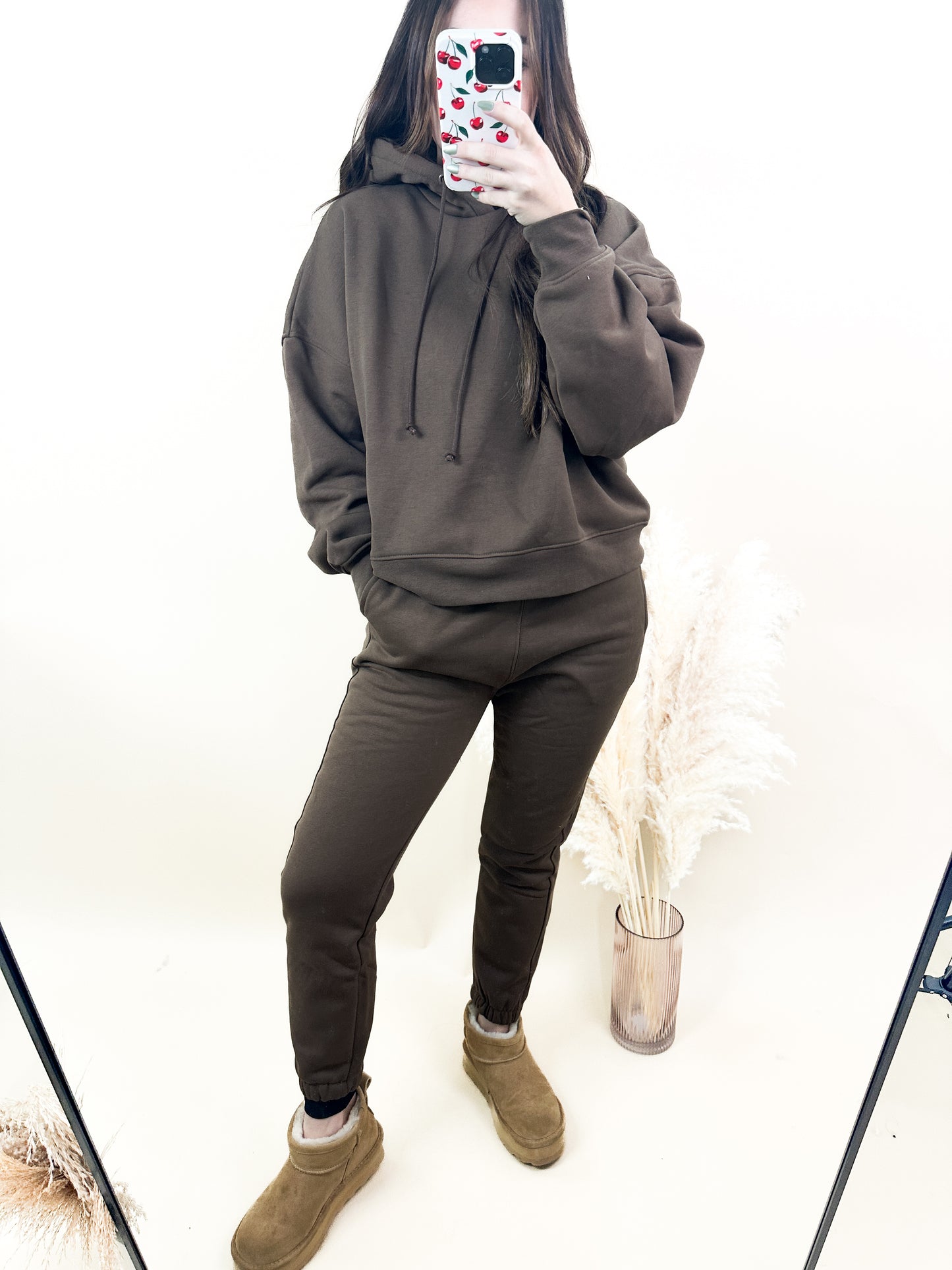 Cotton Blend Oversized Hoodie