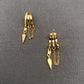 Zircon Fringe 18K Gold Plated S.Steel Stud Earrings - FGS