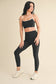 Piping Detail Crop Tank and Leggings Set