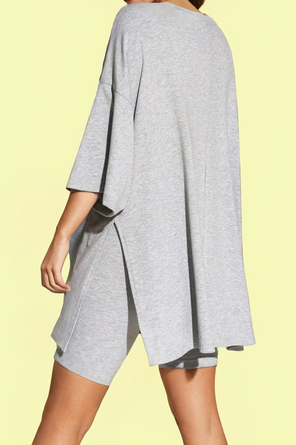Oversized Loose Tee and Skinny Shorts Set (S-2XL)