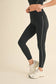 Piping Detail Crop Tank and Leggings Set